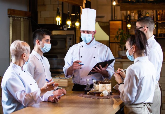 Students learn hands-on skills in menu preparation